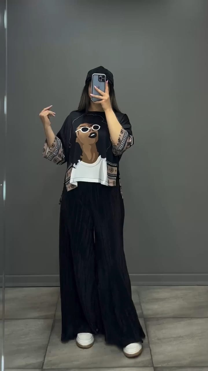 Luxury Silk Printed Co ord Set