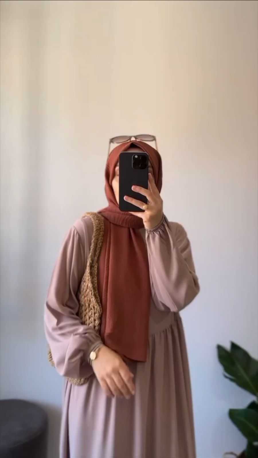 Rust & Rose Modest Elegance Abaya