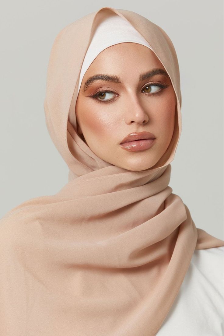 Sleek Georgette Blush Pink Hijab