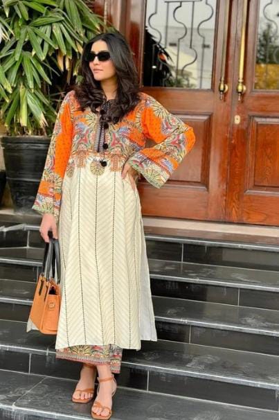 Zeenat-e-Bahar Printed two piece
