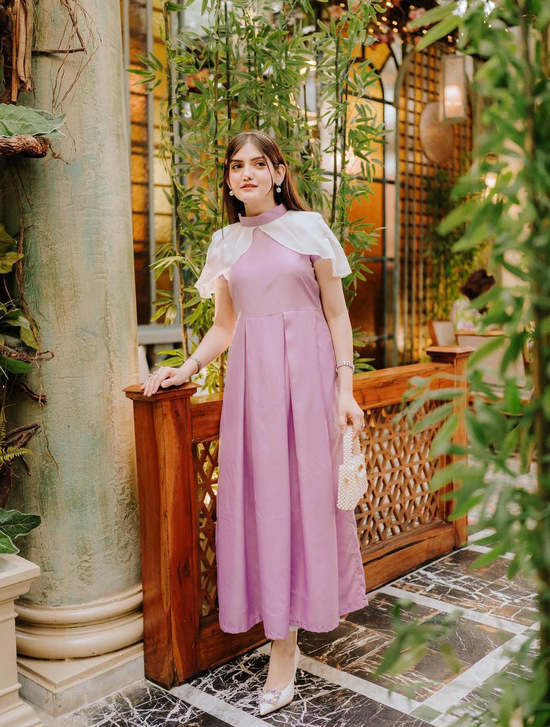 Lavender Grace Cape Frock