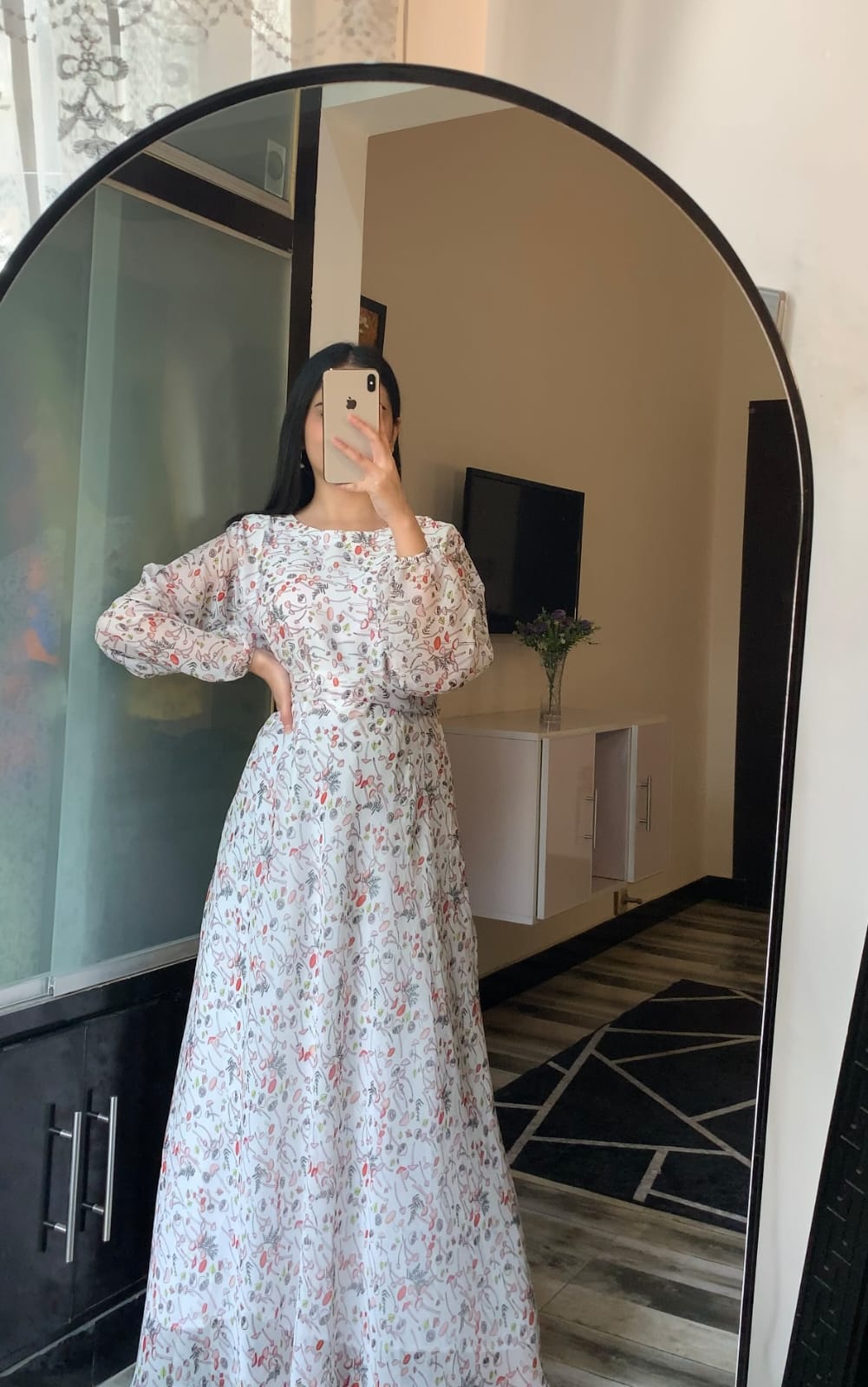 White Dream Floral Maxi