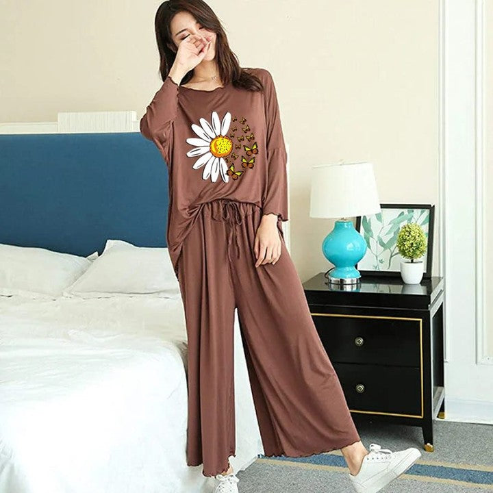 Badam sunflower sleep wear