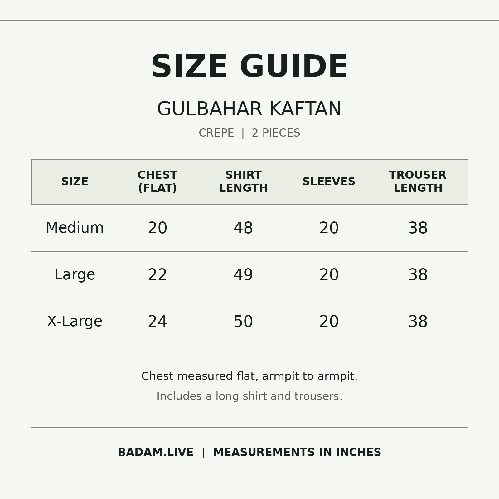Size Guide