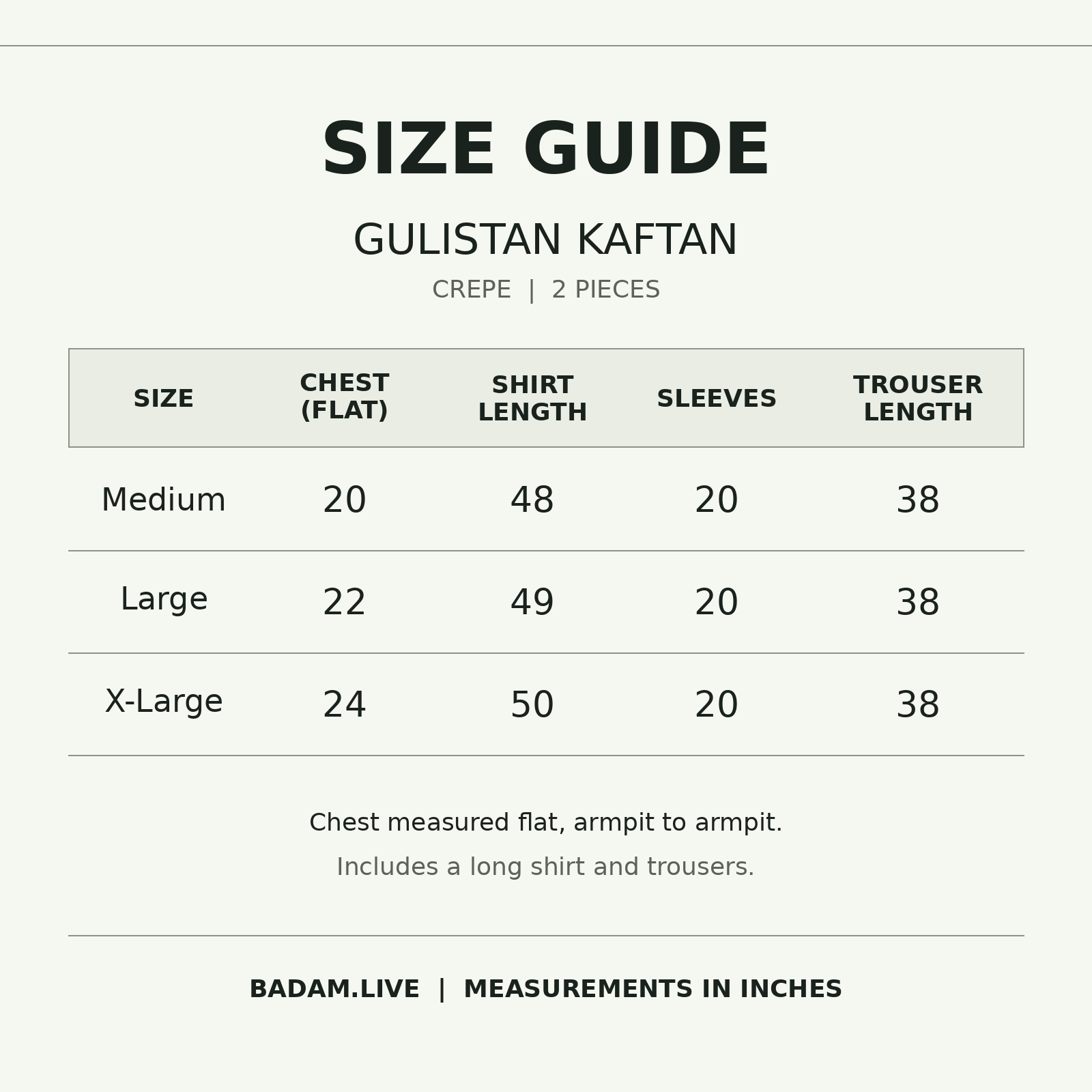 Size Guide