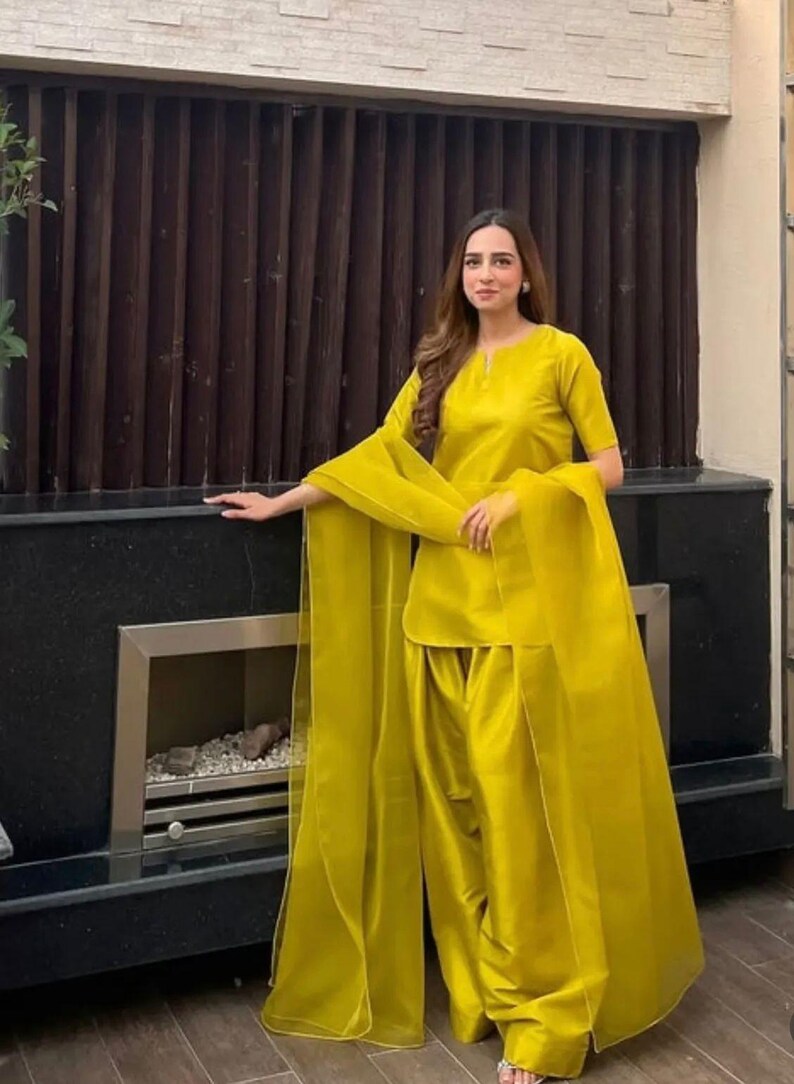 Badam mustard Farshi RawSilk