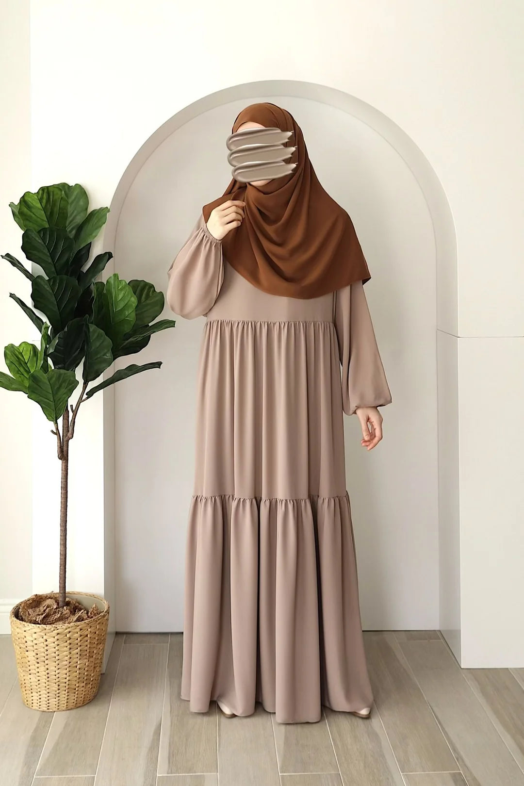 Rust & Rose Modest Elegance Abaya