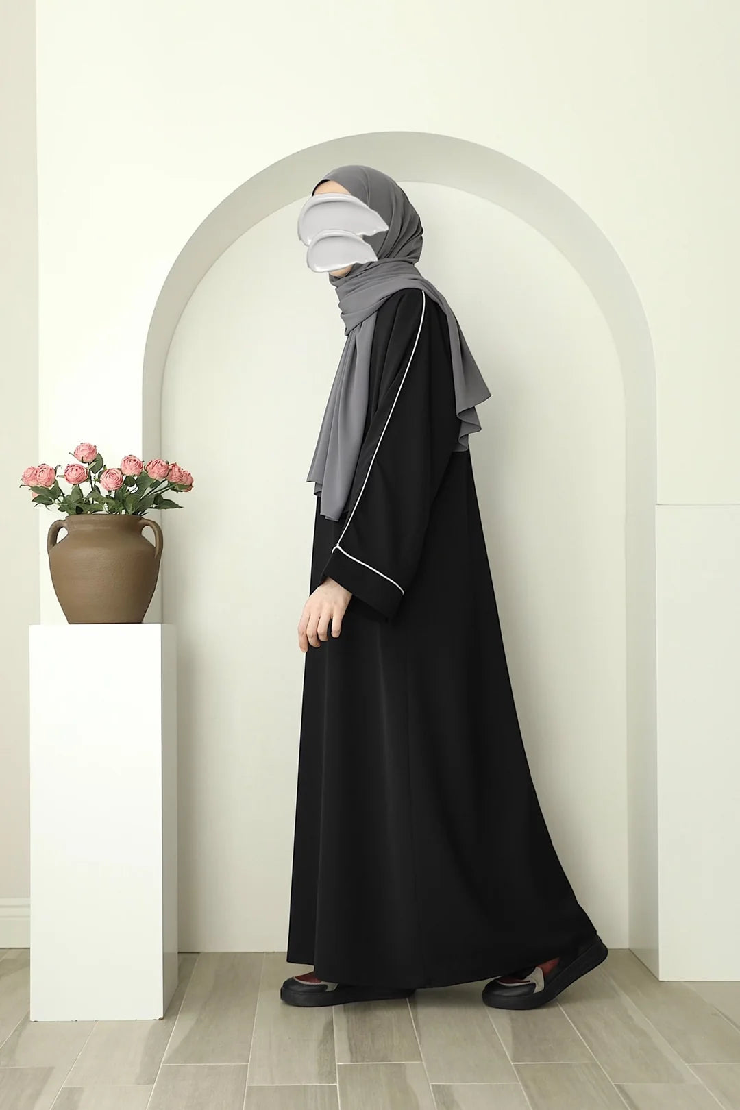 Noor-e-Haya Abaya with stoller