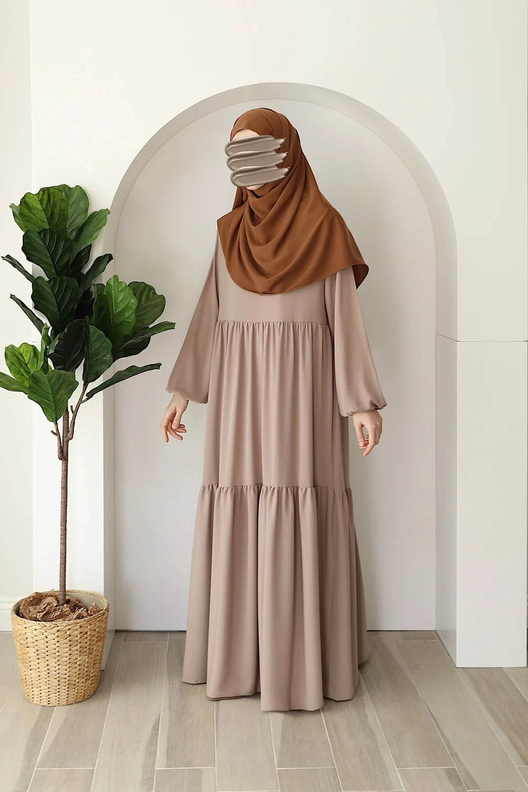 Rust & Rose Modest Elegance Abaya
