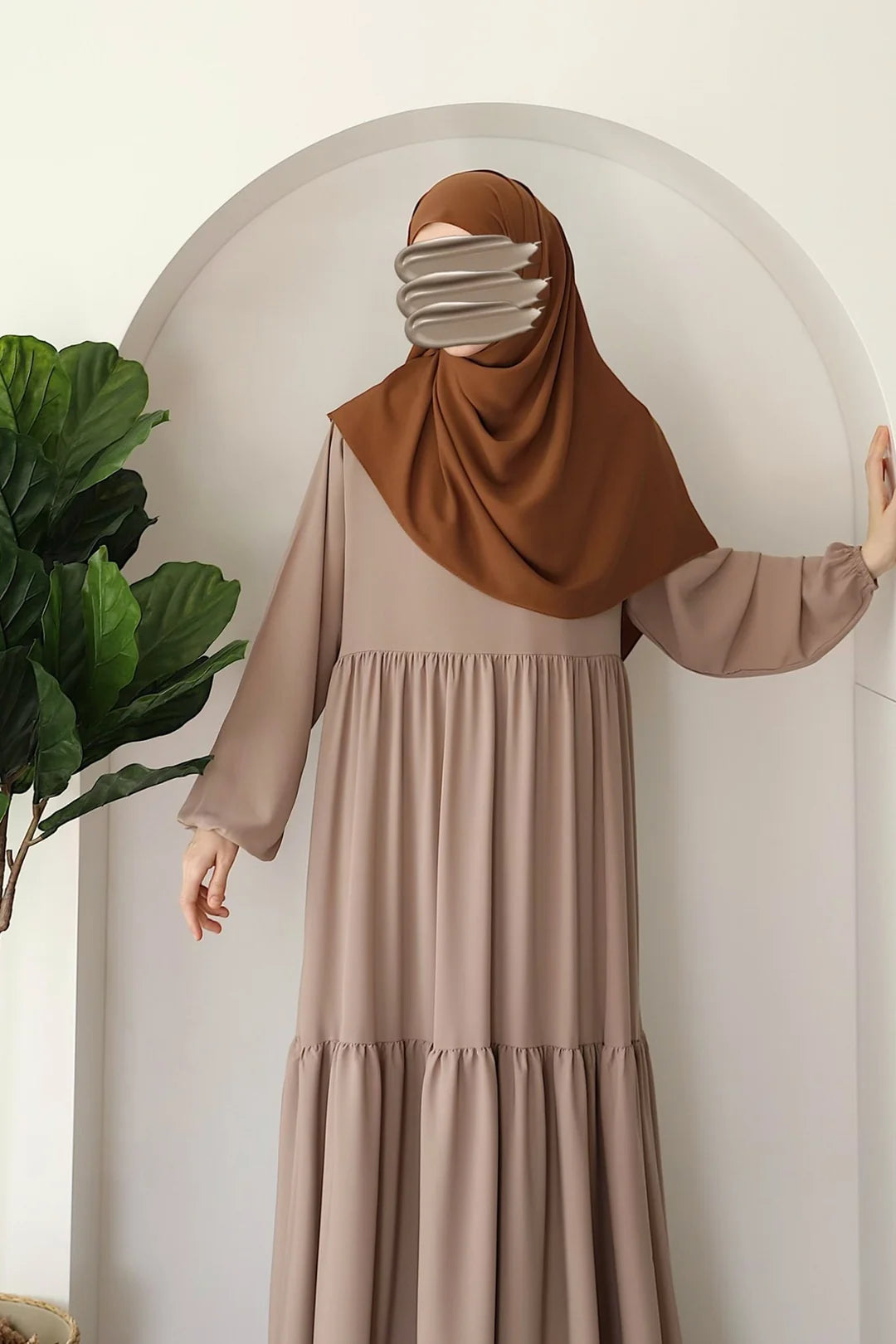 Rust & Rose Modest Elegance Abaya