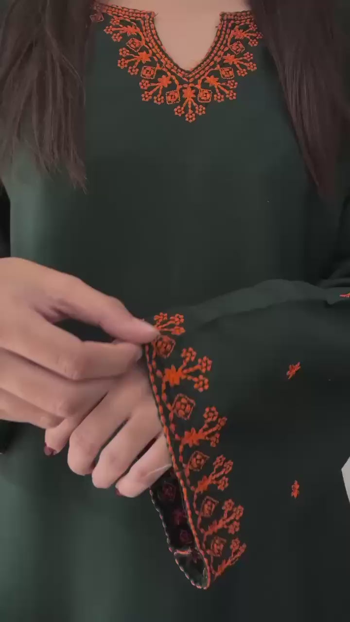 Emerald Sage Embroided 2pc Set