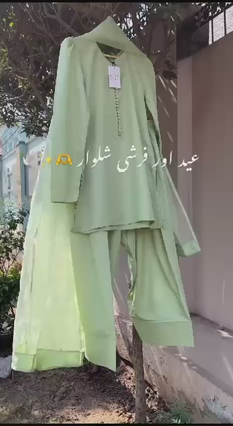 Badam Pista Farshi RawSilk