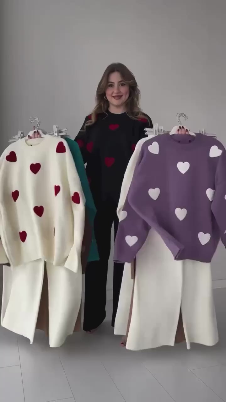 Heart Track Suit Two piece