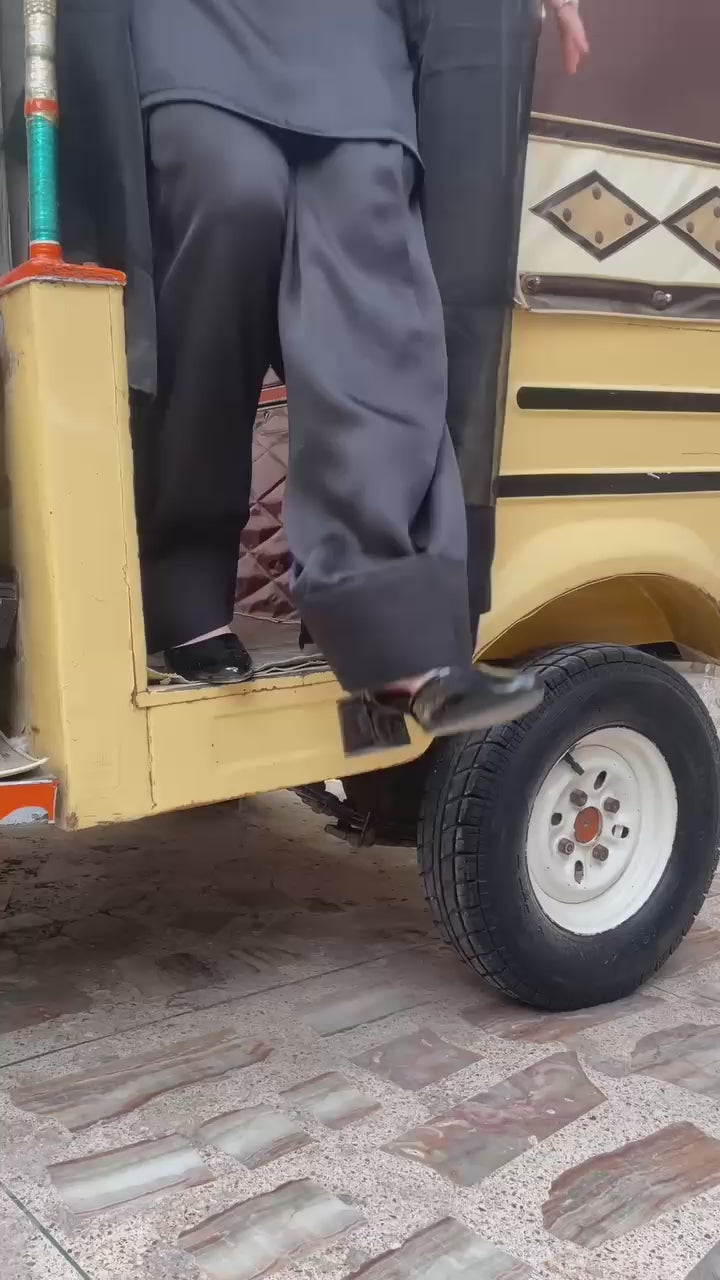 Badam Black Farshi Shalwar Kameez