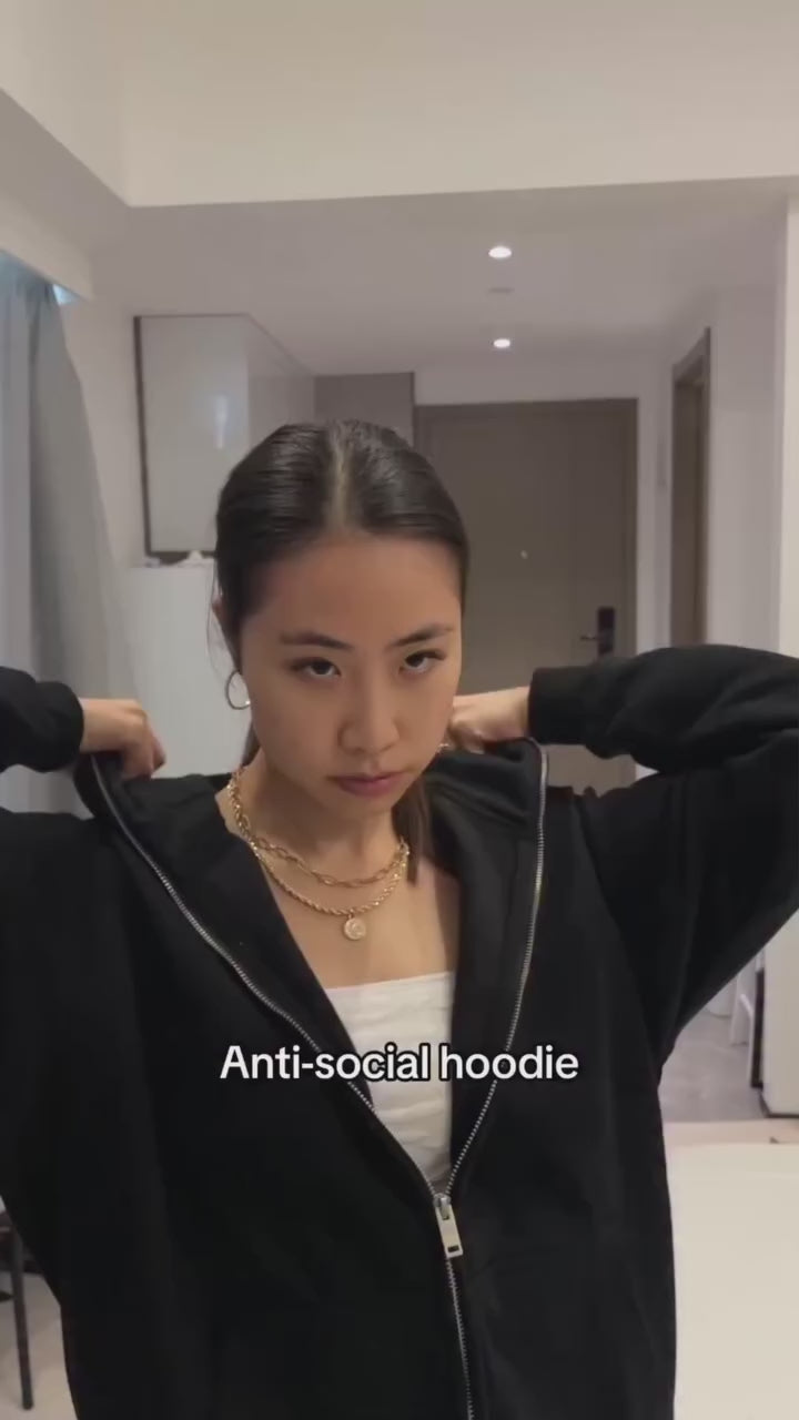 Black Ninja Full-Zip Hoodie.