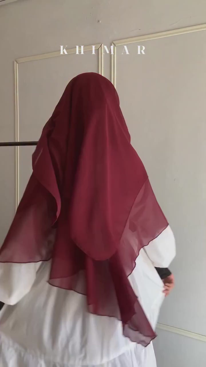 Chiffon Khimar double