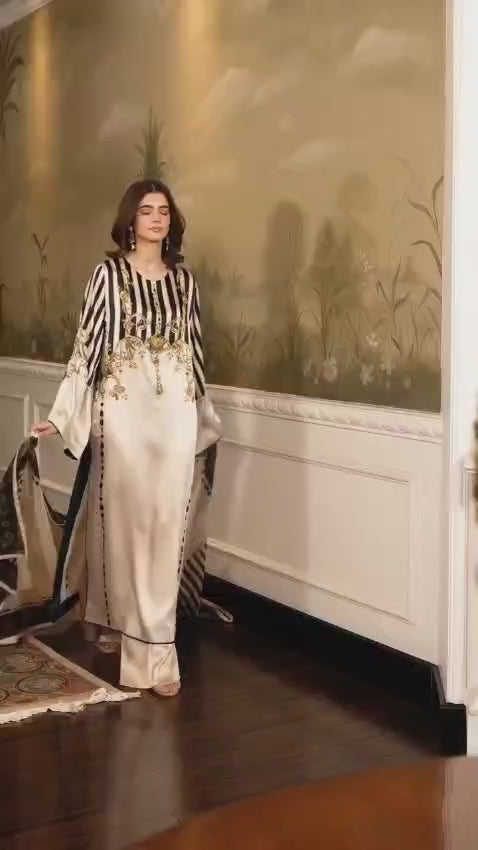 Ivory Royal Printed long Set