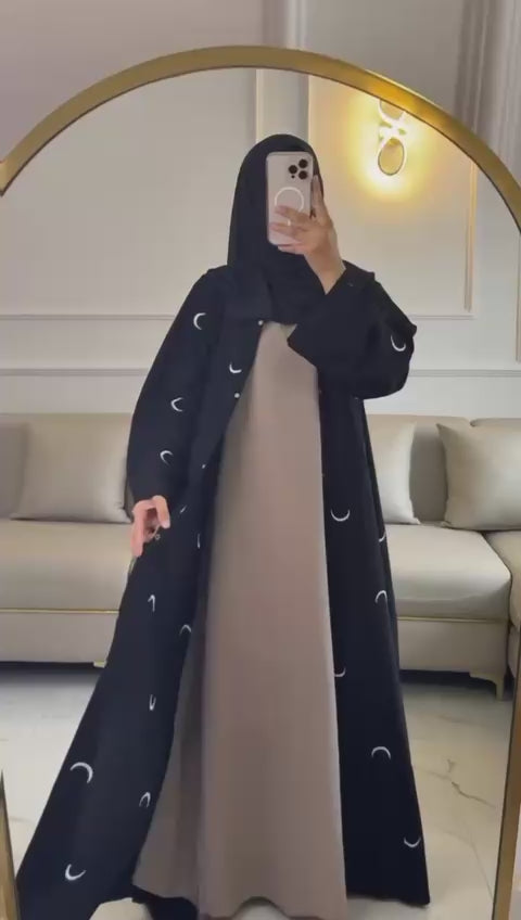 Moon Abaya – Double Layer Luxe