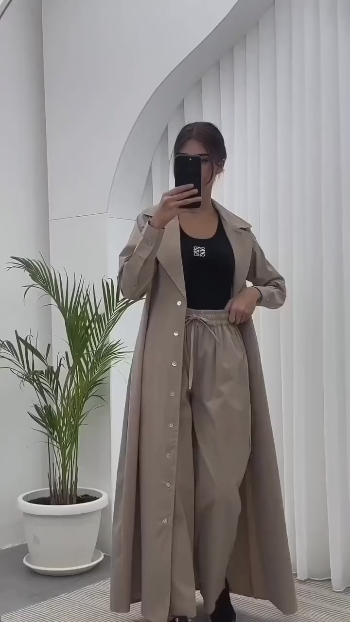 COTTON LONG COAT FOR WOMENS
