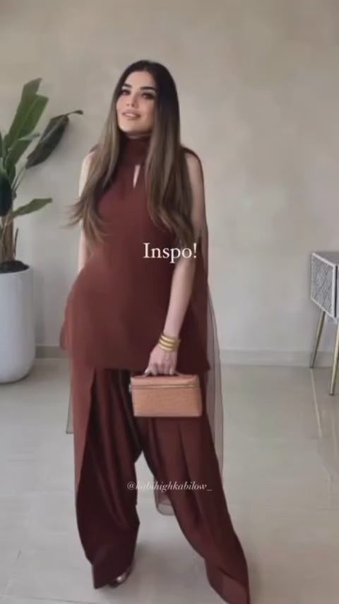 Badam Brown Farshi RawSilk