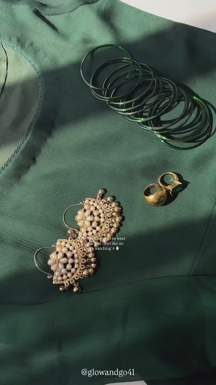 Badam Chiffon Long Frock