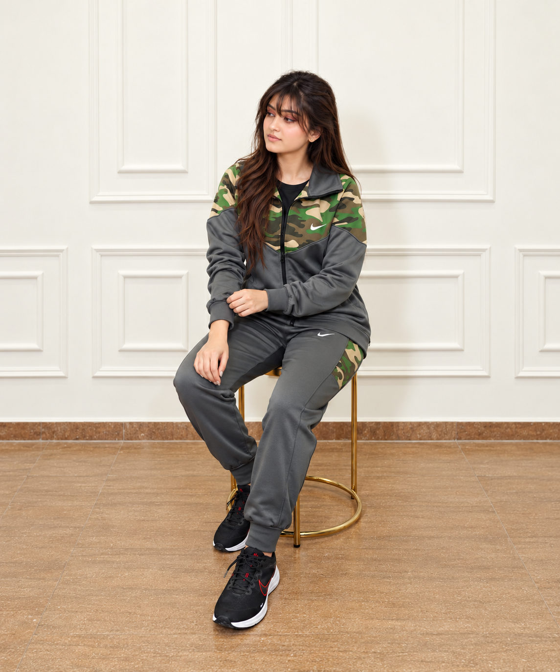 Ranger Camo Trackset — Naila seated view