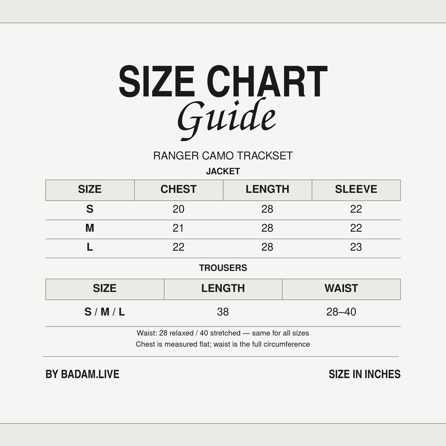 Size Guide