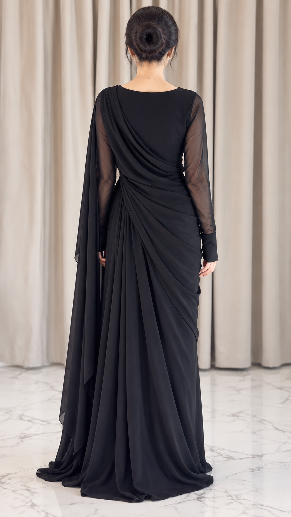 Siya Meher Saree — Back view