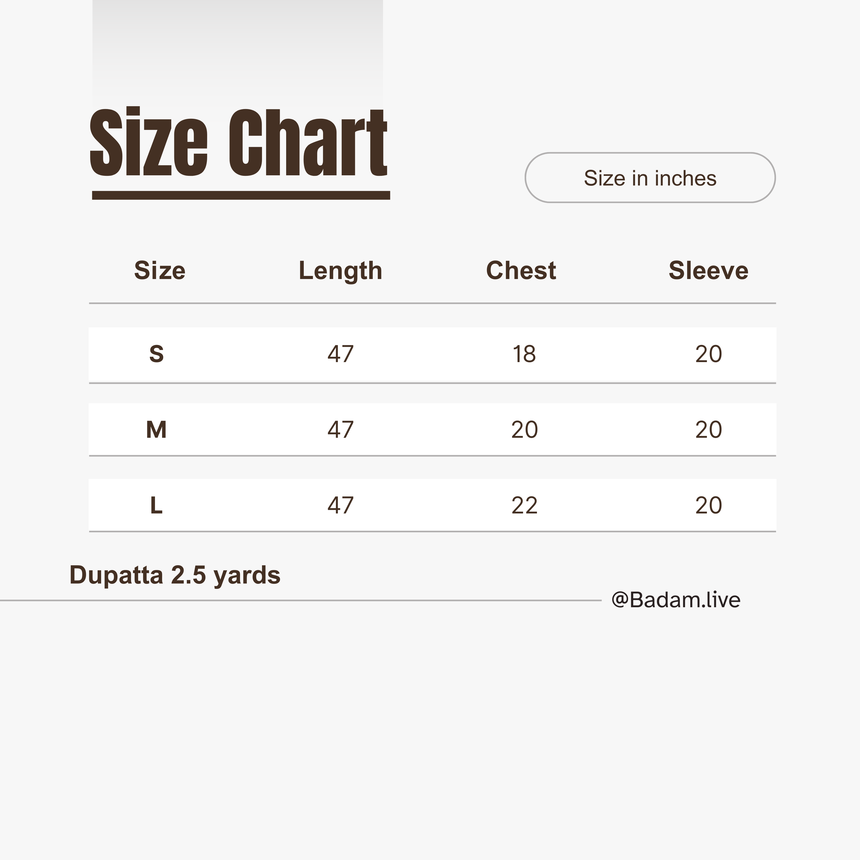 Size Guide