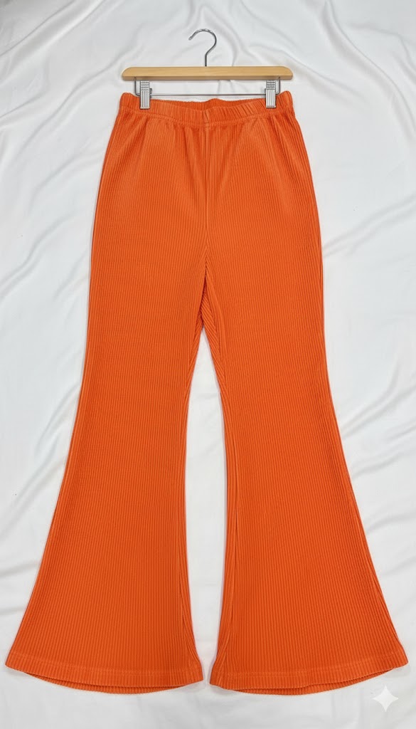 Elegant Silk Pleated Palazzo – Flowy Comfort with Luxe Shine