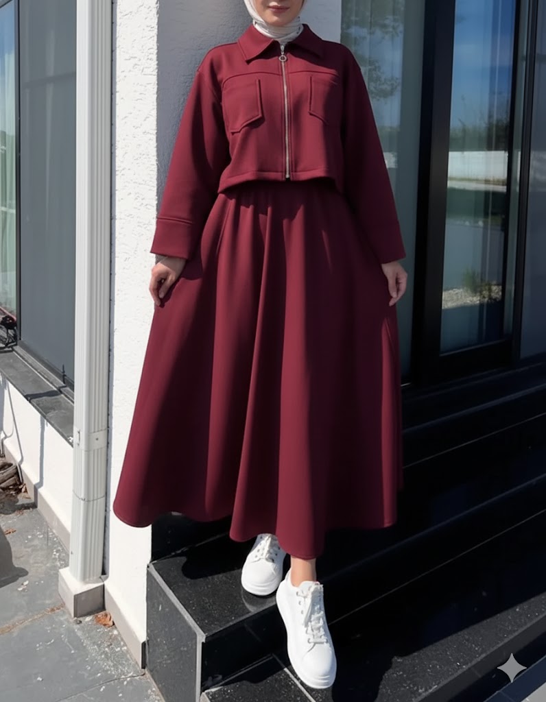 Winter Fleece Zipper Coati Maxi