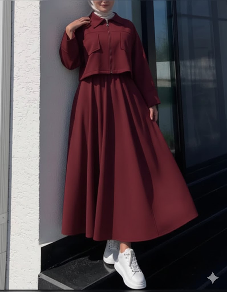 Winter Fleece Zipper Coati Maxi