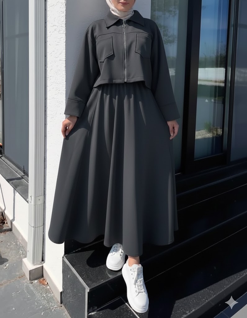 Winter Fleece Zipper Coati Maxi