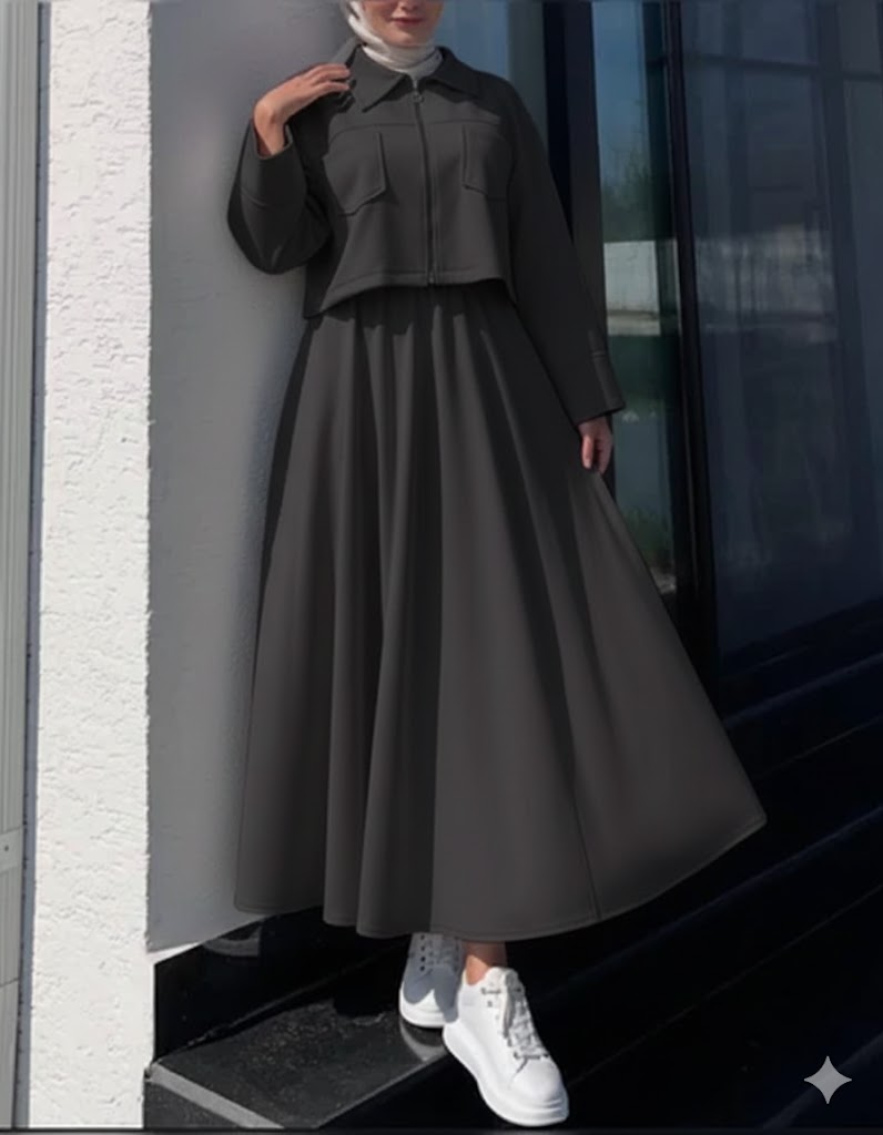 Winter Fleece Zipper Coati Maxi