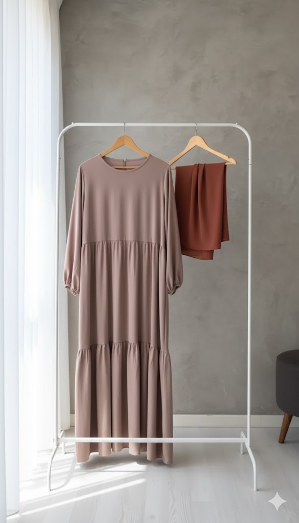 Rust & Rose Modest Elegance Abaya